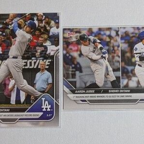大谷翔平- 2025 Topps NOW- Card 221、Aaron Judge/大谷翔平- 2025 Card 239