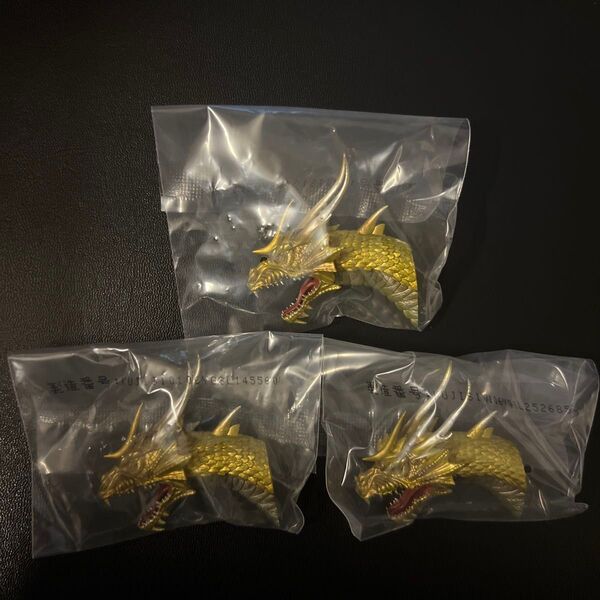 一番くじ ゴジラ 大怪獣列伝G モンスターヘッドマグネット キングギドラ 3個