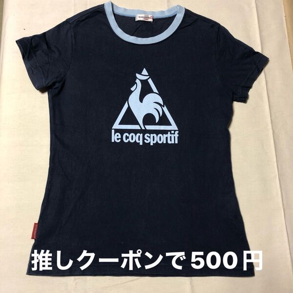 le coq sportif Tシャツ レディース Lサイズ ネイビー
