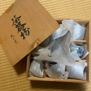 急須 茶器 湯呑み セット 陶器製 桐箱 新品未使用