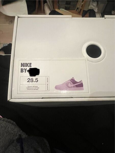 28.5cm NIKE BY YOU DUNK LOW ナイキ バイユー スニーカー ダンクロー ホワイト/グレー/ブラック