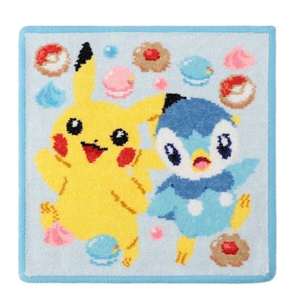 Pokemon ポケモン FEILER フェイラー ハッピースウィーツ ハンカチ ピカチュウ&ポッチャ