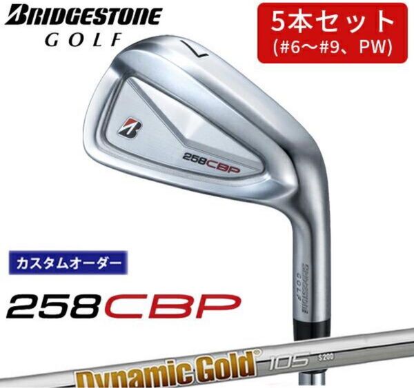 新品未使用 258CBP アイアン 5本セット ダイナミックゴールド 105 5本 p-6