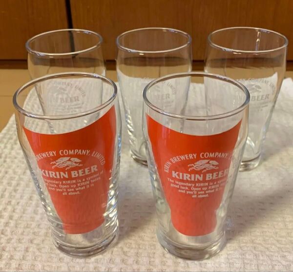 キリンビール コップ ビールグラス 5個 昭和レトロ