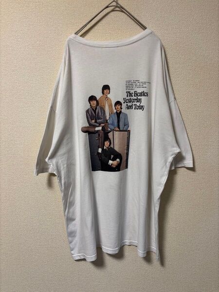 THE BEATLES ビートルズ バックプリント tシャツ Lサイズ 大きめ 半袖 白