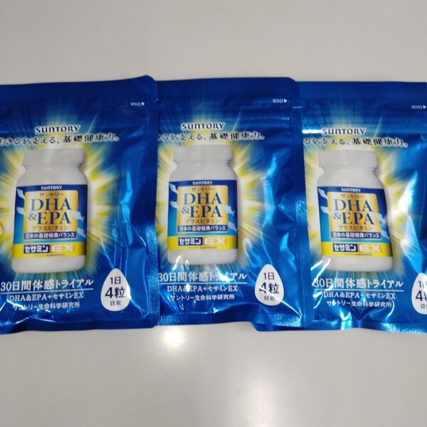 サントリー DHA&EPA+セサミンEX 120粒 3袋