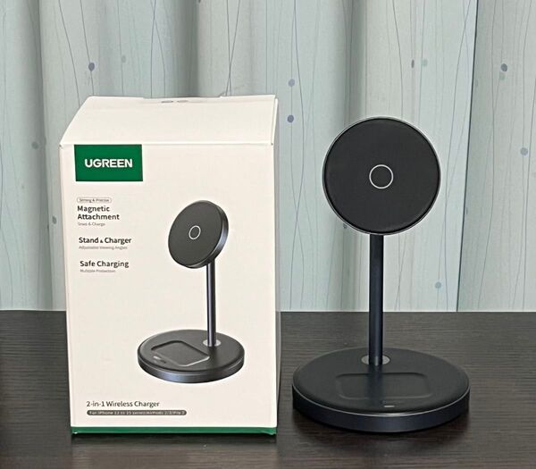 UGREEN MagFlow Qi2 ワイヤレス充電器 2 in 1 マグセーフ