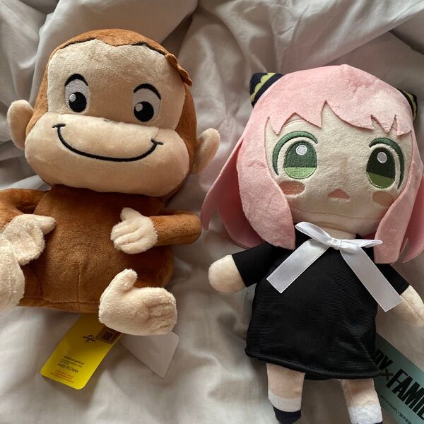 おさるのジョージ アーニャ ぬいぐるみ 2個セット