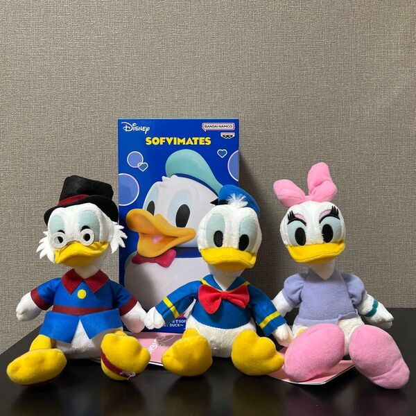ディズニー ドナルド SOFVIMATES ダックファミリーぬいぐるみ 全3種 セット