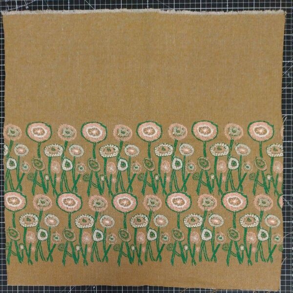 path( mustard 約61cm×51cm パス マスタード ミナペルホネン ファブリック はぎれ