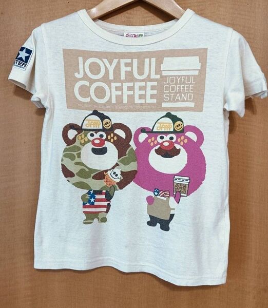 JOYFUL AND MONSTER☆コーヒーベアプリントTシャツ 130cm