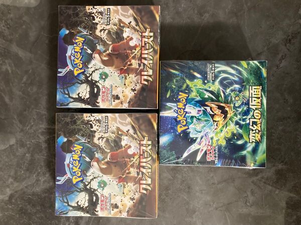 ポケモンカード クレイバースト2BOX、変幻の仮面1BOX 各シュリンク付き
