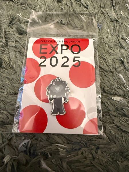 ピンバッジ ミャクミャク EXPO2025 大阪 関西万博 モノクロ
