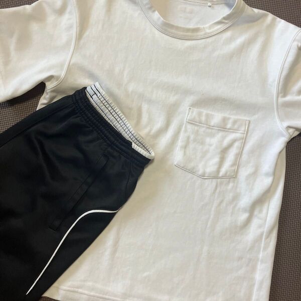UNIQLO Tシャツ プーマ 半ズボン 二枚セット Tシャツ ハーフパンツ