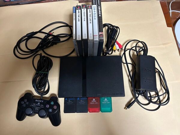 ps2 本体 薄型 SCPH-70000 付属品 ソフトセット