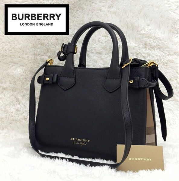 ☆未使用級☆BURBERRY バーバリー ノバチェック ハンドバッグ ショルダーバッグ 2WAY