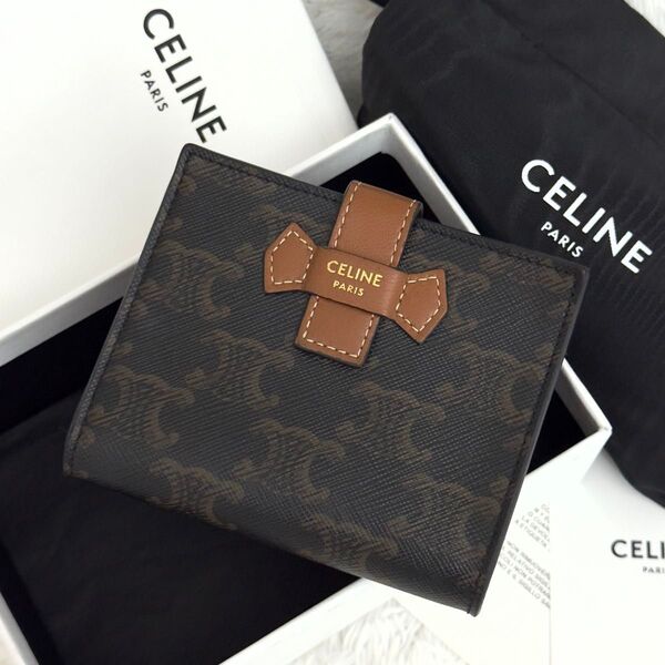 ☆極上美品☆CELINE セリーヌ トリオンフ キャンバスウォレット 財布