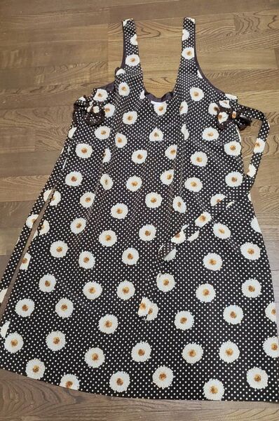 ピンクハウス♪93年冬 雛菊×ドット柄ジャンパースカート