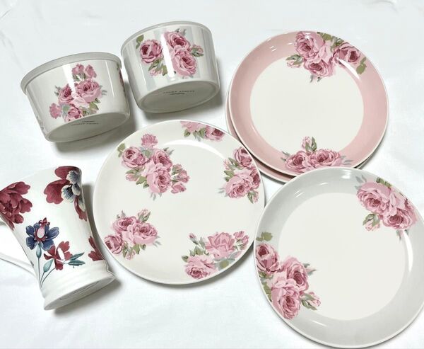 LAURA ASHLEY ローラアシュレイ プレート 花柄 食器 STRAWBERRY 皿 ソーサー