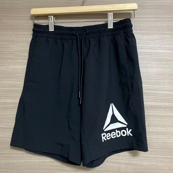 Reebok S ブラック スポーツウェア ショートパンツ ハーフパンツ 黒 RUNNING