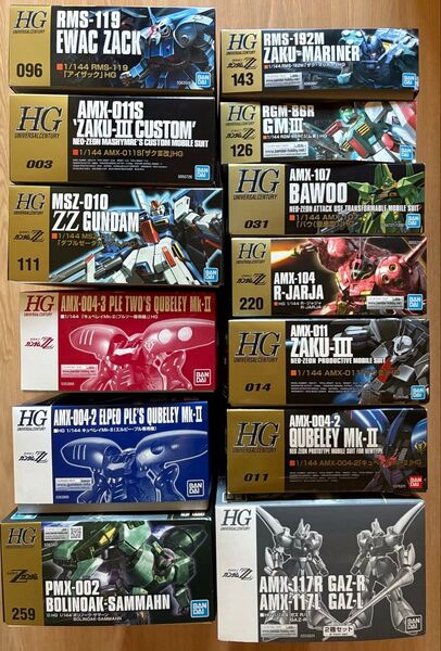 未組立 ガンプラ HG ガンダムZZ 13個