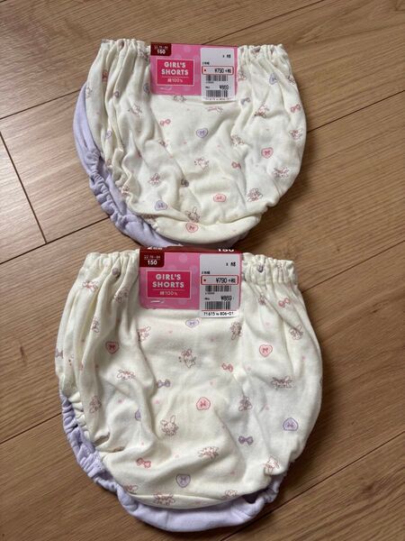 新品 ショーツ パンツ 150㎝ 下着 女児 女児ショーツ 2枚組 2点セット 4枚