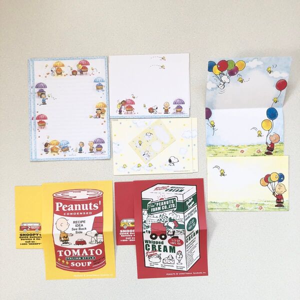PEANUTS SNOOPY レターセット 便箋 シール 封筒 コレクション 未使用 紙モノ 紙物 紙もの