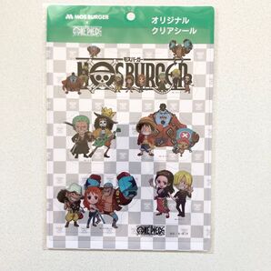 ONEPIECE オリジナルクリアシール クリアシール ワンピース モスバーガー 麦わらの一味 ルフィ チョッパー シール