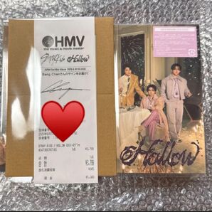 straykids hollow バンチャン HMV レシート 初回限定盤B CD