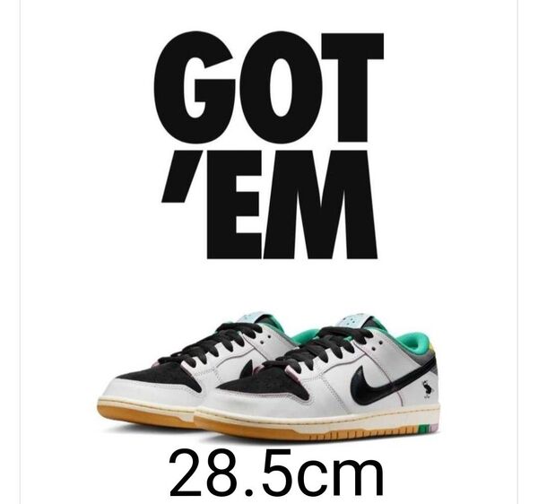 CSEF × Nike SB Dunk Low Pro QS "White and Black"28.5cm
