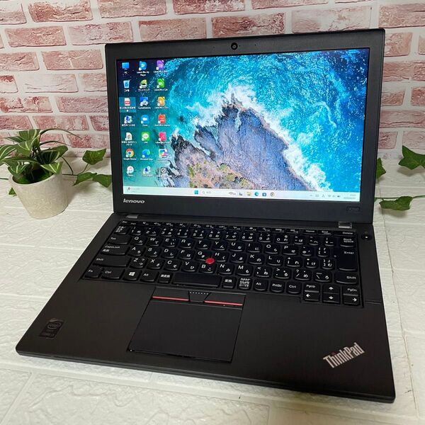 ★中古レノボSSD128GB★X250 Core i3-5010U カメラ Win11 Office ノートPC471 ジャック