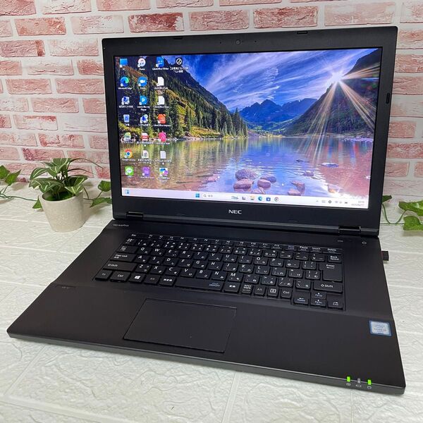 ★中古NECパソコン500GB メモリ8GB★VK23LA-Y Core i3-6100U Win11 ノートPC478 ジャック