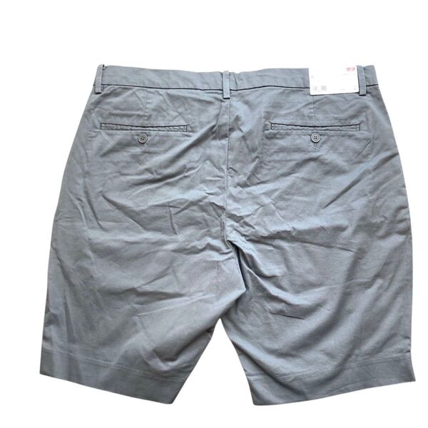 UNIQLO 新品タグ付き メンズ ストレッチスリムフィット ショートパンツ ハーフパンツ 短パン グレー XLサイズ