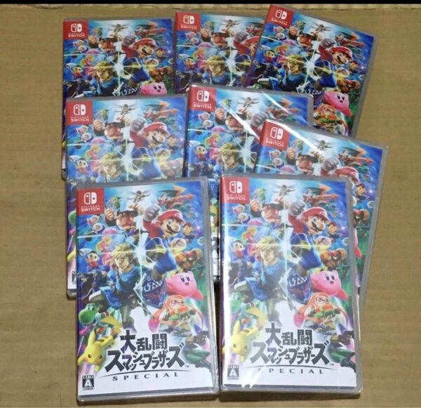 大乱闘スマッシュブラザーズ Nintendo Switch 8本セット 新品未開封 シュリンク付き