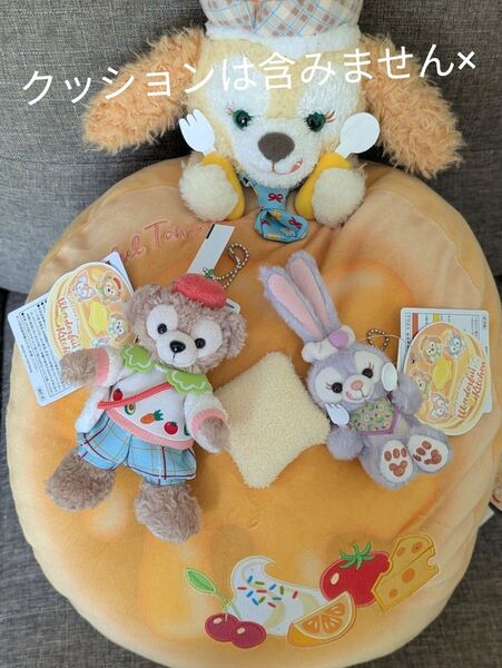 ワンダフルキッチン★ダッフィー ぬいぐるみバッジ ステラルーぬいぐるみチャーム★新品タグ付き マスコット