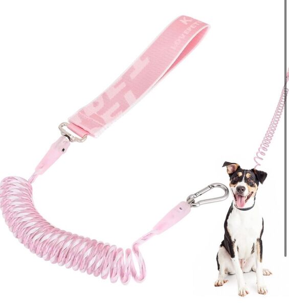 犬 リード 飛び出す防止 猫 ペット ペット用品 リード 散歩 犬 猫 ピンク 小型犬用 1.5m ロングリード