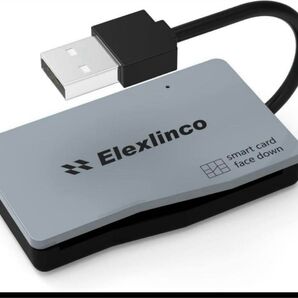 ICカードリーダー USB Elexlinco スマートカード USBタイプ