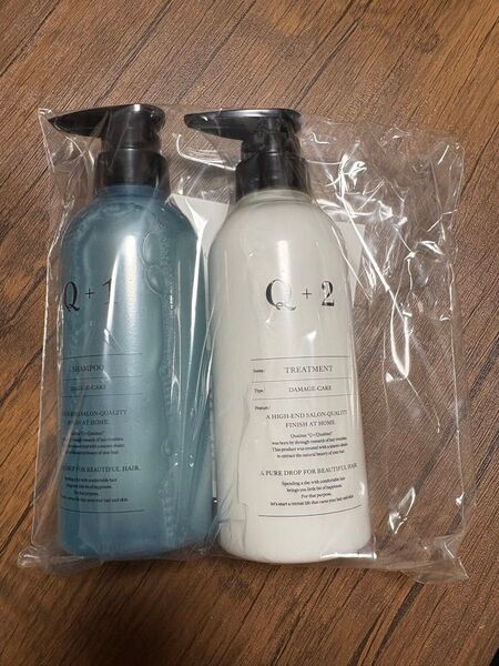 Q クオリタス 美容室専売品 アミノ酸シャンプー ノンシリコン ヘアケア トリートメント シャンプー セット 指通りケア