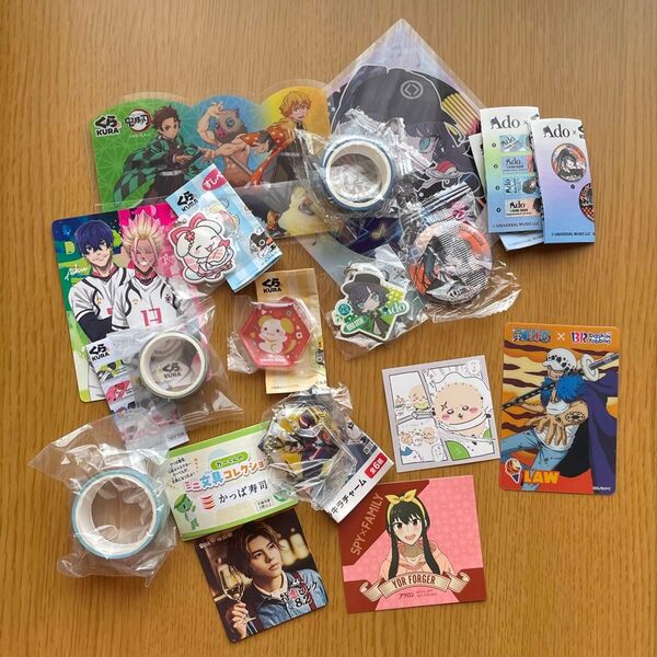 鬼滅の刃 ブルーロック Ado 僕のヒーローアカデミア ちいかわ ONE PIECE ビッくらポンガチャ びっくらぽん 非売品