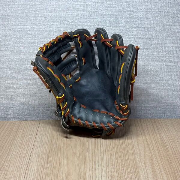 ZETT プロステイタス 硬式 オーダー 内野手用 逆巻き/クロス締め