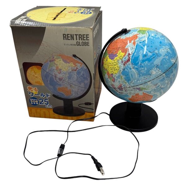 デビカ RENTRREE 地球儀 25cm 光る ライト付き インテリア