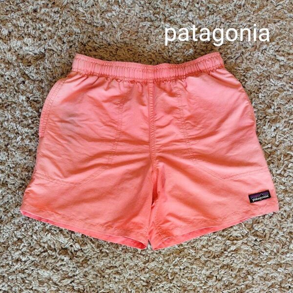 【patagonia】ボーイズM 140程度 バギーズショーツ 水陸両用 水着 ショートパンツ 短パン