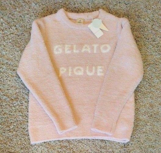 新品【gelato pique】パウダーロゴジャガードプルオーバー 長袖トップス ニット トップス