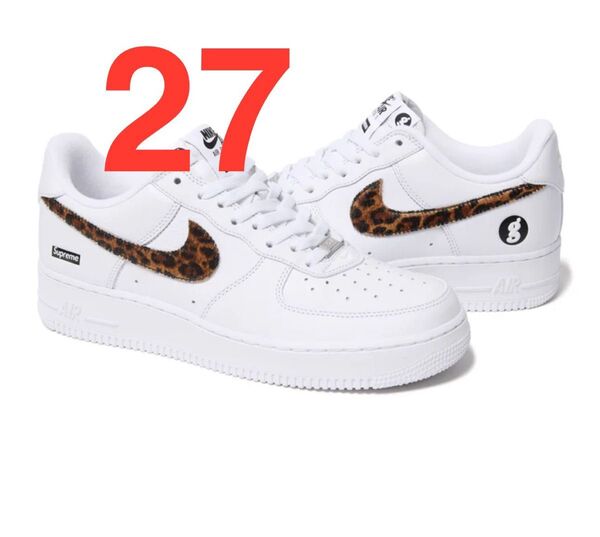 GOODENOUGH × Supreme × Nike Air Force 1 Low "White/Leopard"