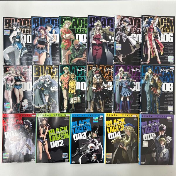 ブラックラグーン DVD 1期 2期 3期 全17巻 全巻セット レンタル落ち