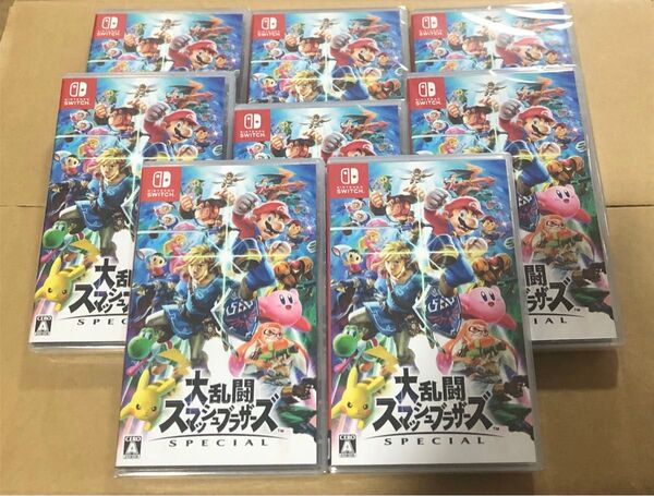 大乱闘スマッシュブラザーズ 8本セット 新品未開封 シュリンク付き Switch Nintendo