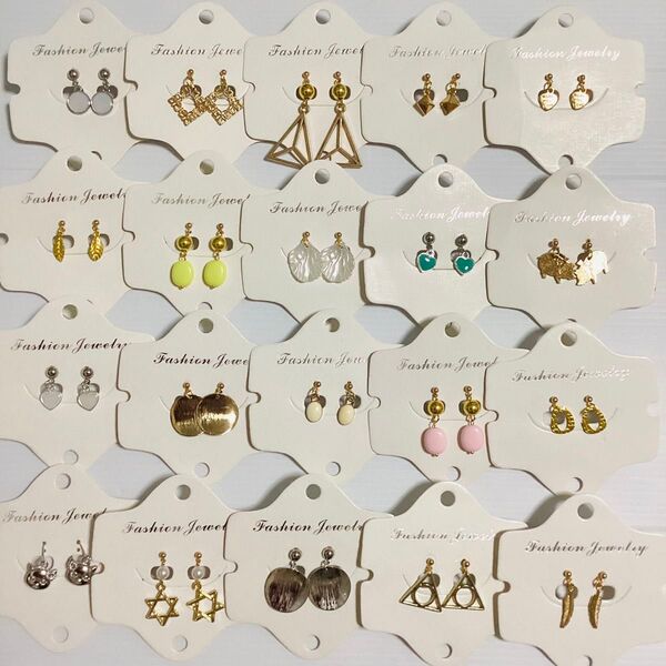 ハンドメイドピアス セット まとめ売り 20点 ピアス