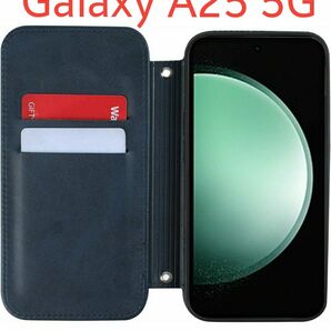 本日限定価格 Galaxy A25 5G スマホケース 手帳型 カード収納 ネイビー
