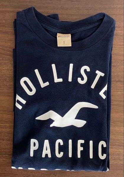 【美品】 HOLLISTER Tシャツ S (JP-Mサイズ相当) ネイビー 紺