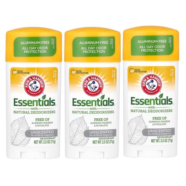 Arm & Hammer Essentials 無香料 デオドラント3本セット